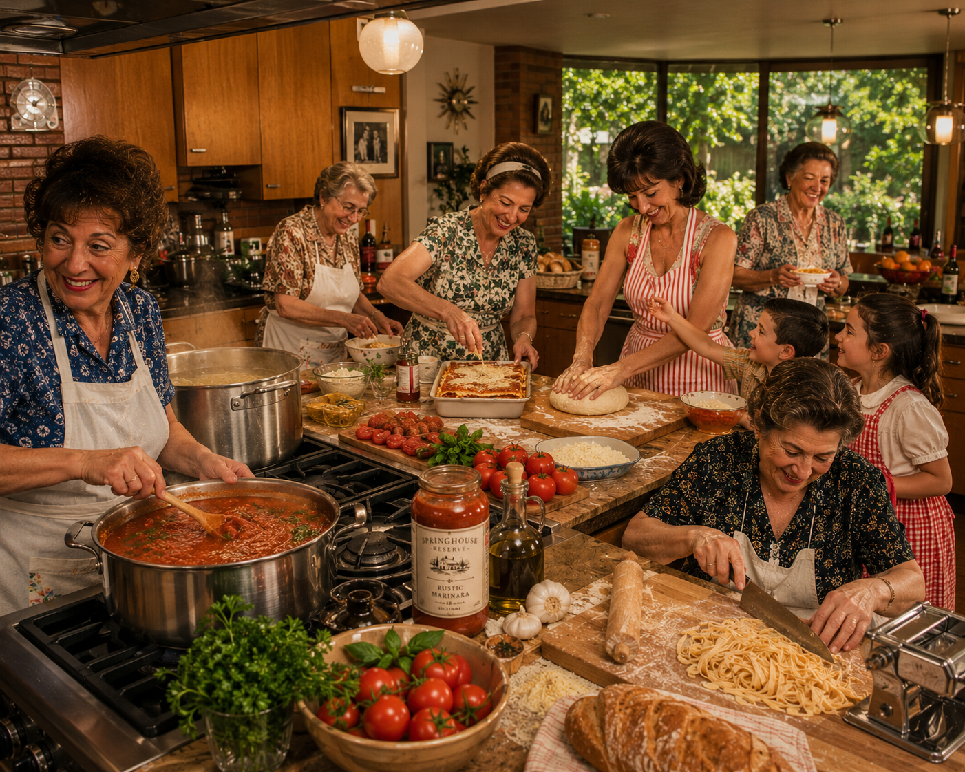 Many hands make light work-- Marinara the "Swiss army knife" of the Italian American kitchen
