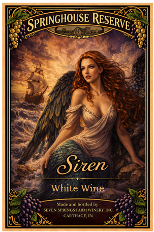 Siren front label