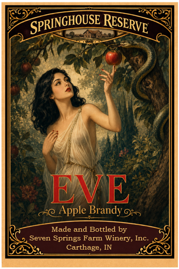 EVE Apple Brandy front label