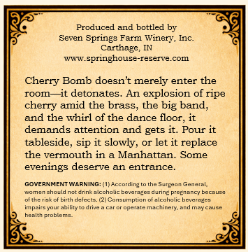 Cherry Bomb back label